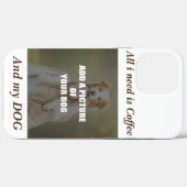 Coques Case-Mate iPhone Café et mon Oreiller de chien (Verso (horizontal))