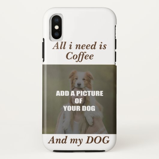 Coques Case-Mate iPhone Café et mon Oreiller de chien (Dos)