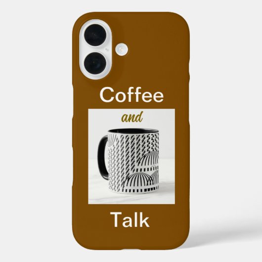 Coques Case-Mate iPhone Café Et Parler Brown (Verso)