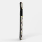 Coques Case-Mate iPhone Café et Sage iKat ZigZag Motif (Dos/Droite)