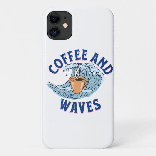 Coques Case-Mate iPhone Café et Vagues (Dos)