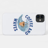 Coques Case-Mate iPhone Café et Vagues (Dos (Horizontal))