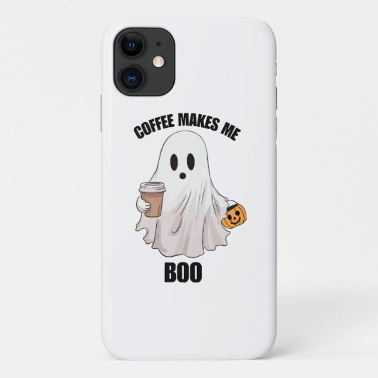 Coques Case-Mate iPhone Café fantôme Halloween drôle  (Dos)