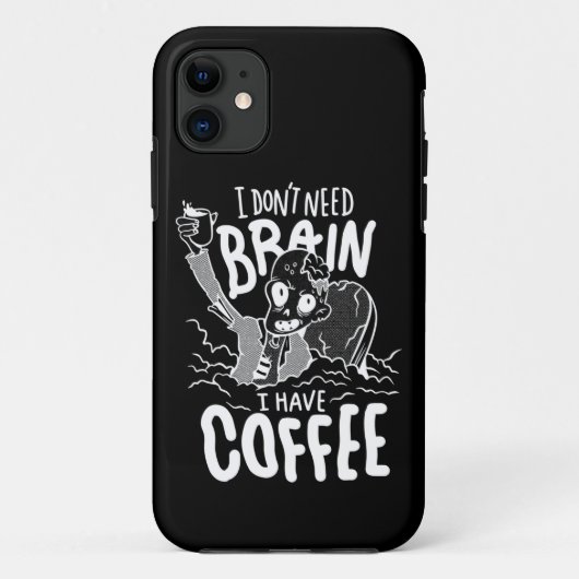 Coques Case-Mate iPhone café halloween blanc boire zombie (Dos)