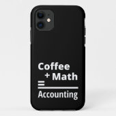 Coques Case-Mate iPhone Café + Math = Comptabilité (Dos)