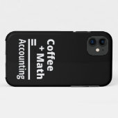 Coques Case-Mate iPhone Café + Math = Comptabilité (Dos (Horizontal))