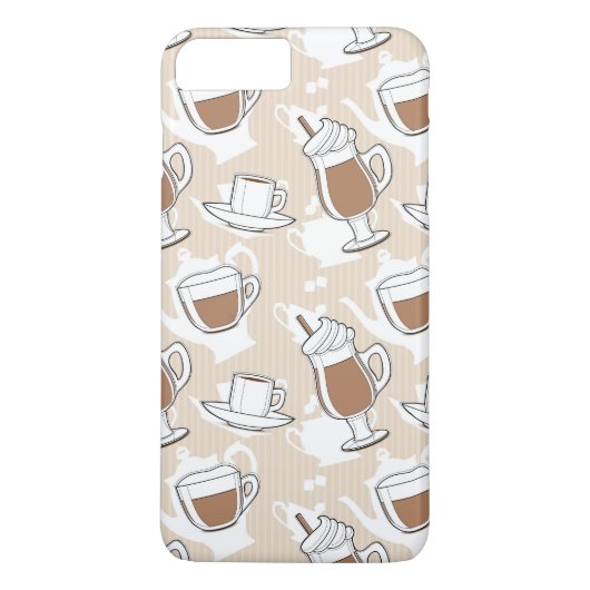 Coques Case-Mate iPhone Café, motif doux (Dos)