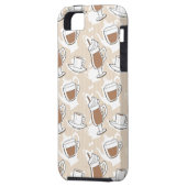 Coques Case-Mate iPhone Café, motif doux (Dos gauche)