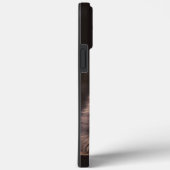 Coques Case-Mate iPhone Café noir avec Monogramme (Verso / Droite)