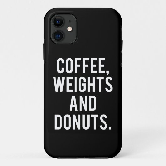 Coques Case-Mate iPhone Café, Poids et Donuts - Gymnase romantique (Dos)