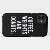 Coques Case-Mate iPhone Café, Poids et Donuts - Gymnase romantique (Dos (Horizontal))