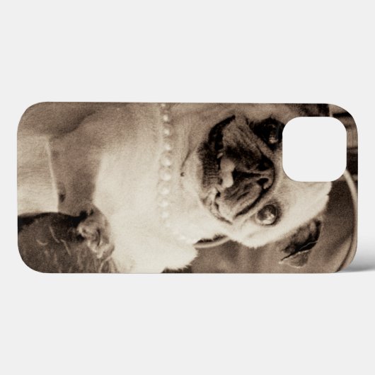 Coques Case-Mate iPhone Cafe pug (Verso (horizontal))