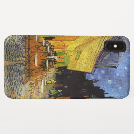 Coques Case-Mate iPhone Café Terrasse à Night par van Gogh (Dos (Horizontal))