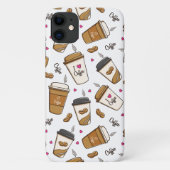 Coques Case-Mate iPhone Cafés, Fèves de café, Amateur de café, Coeurs (Dos)