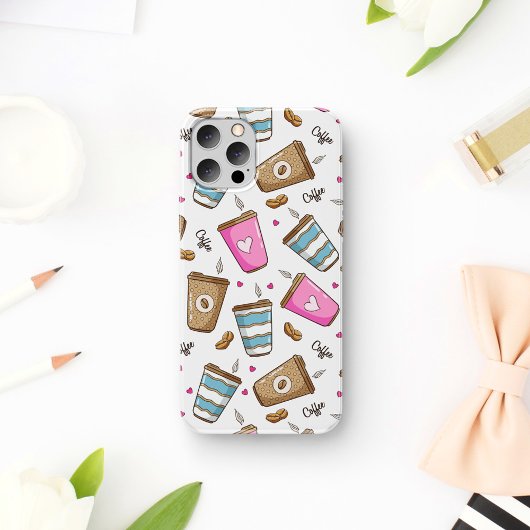 Coques Case-Mate iPhone Cafés, Haricots, Coeurs, Amateur De Café