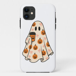 Case-Mate iPhone Case Cafetière Coquette Fantôme Citrouille Épices Hallo