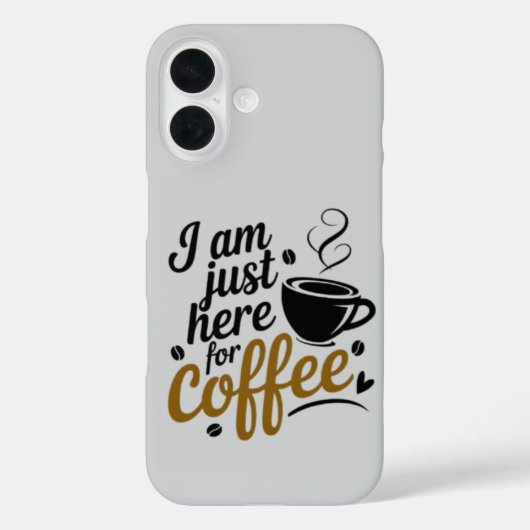 Coques Case-Mate iPhone Caffeine Lovers - Edgy Typography iPhone 16 (Verso)