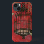 Case-Mate iPhone Case Cage d'oiseaux décorative avec papillons<br><div class="desc">Deux papillons pâles planent autour d'une cage d'oiseaux dans ce tableau de Norman Wyatt. Les feuilles pendent au-dessus de la cage à oiseaux,  et tout repose sur un arrière - plan pourri. Commandez cette impression dès aujourd'hui !</div>