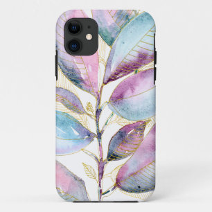 Case-Mate iPhone Case Cahier à spirale de feuilles botaniques à l'aquare