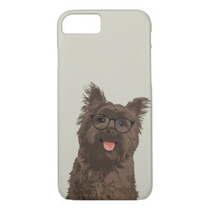 Case-Mate iPhone Case Cairn Terrier noir en verre de hippie pour des