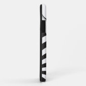 Coques Case-Mate iPhone Caisse abstraite noire de téléphone (Dos/Droite)