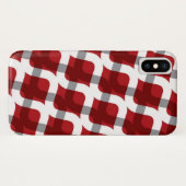 Coques Case-Mate iPhone Caisse blanche rouge de téléphone de motif (Dos (Horizontal))