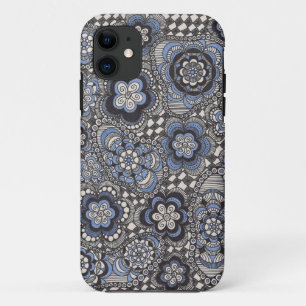 Coque Case-Mate Pour iPhone Caisse bleue de fantaisie de téléphone de denim