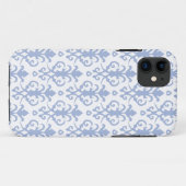Coques Case-Mate iPhone Caisse bleue de l'iPhone 5/5S de damassé de (Dos (Horizontal))