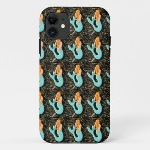 Coque Case-Mate Pour iPhone caisse bleue de motif de sirène