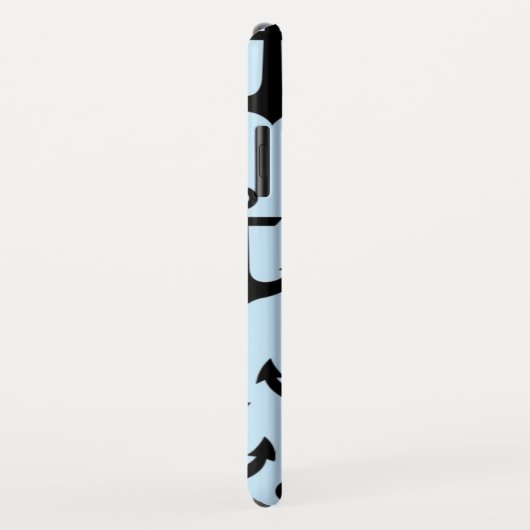 Coques Case-Mate iPhone Caisse bleue de XR d'iPhone d'Ancre (Dos/Droite)