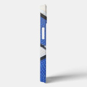 Coques Case-Mate iPhone Caisse bleue et blanche de téléphone de (Verso / Droite)