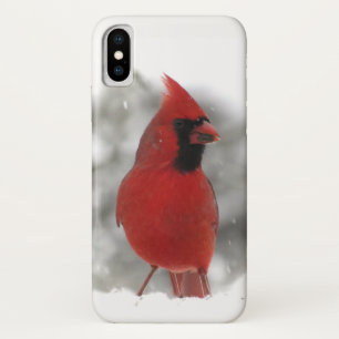 Coques Pour iPhone Caisse cardinale rouge de l'iPhone X d'oiseau