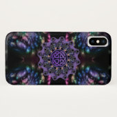 Coques Case-Mate iPhone Caisse celtique de mandala de fleur de fractale (Dos (Horizontal))