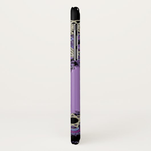 Coques Case-Mate iPhone Caisse celtique pourpre de l'iPhone X de (Dos/Gauche)