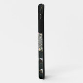 Coques Case-Mate iPhone Caisse cloutée d'impression de fleur de lis (Dos/Gauche)