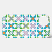 Coques Case-Mate iPhone Caisse croisée bleue géniale de téléphone de motif (Verso (horizontal))