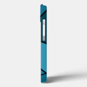 Coques Case-Mate iPhone Caisse de batterie turquoise abstraite de (Verso / Gauche)