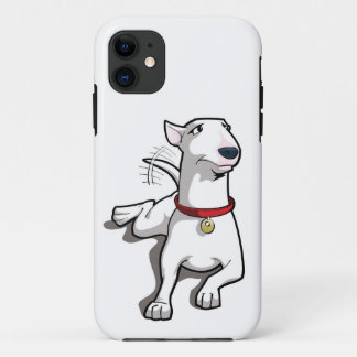 Coque iPhone 11 Caisse de bull-terrier de bande dessinée
