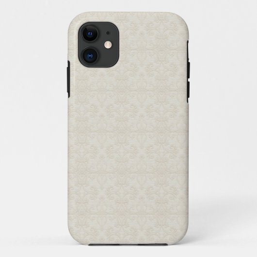 Coques Case-Mate iPhone Caisse de l'iPhone texturisée par damassé fleurie (Dos)