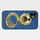 Coques Case-Mate iPhone Caisse de sousaphone et de téléphone de musique. (Dos (Horizontal))