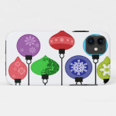 Coques Case-Mate iPhone Caisse d'ornements de Noël (Dos (Horizontal))