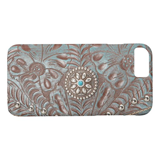 Coques Case-Mate iPhone Caisse en cuir usinée (Dos (Horizontal))