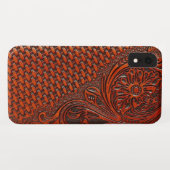 Coques Case-Mate iPhone Caisse en cuir usinée (Dos (Horizontal))