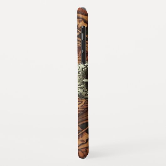 Coques Case-Mate iPhone Caisse en cuir usinée (Dos/Gauche)