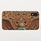 Coques Case-Mate iPhone Caisse en cuir usinée (Dos (Horizontal))