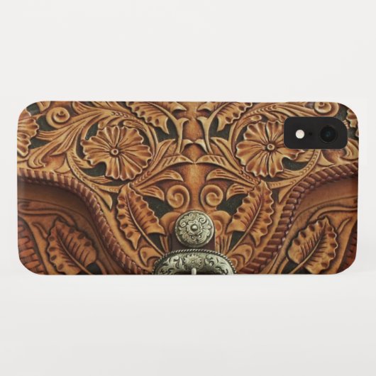 Coques Case-Mate iPhone Caisse en cuir usinée (Dos (Horizontal))