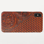 Coques Case-Mate iPhone Caisse en cuir usinée (Dos (Horizontal))