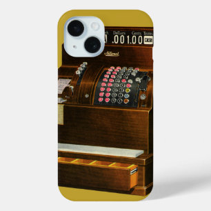 Coque Pour iPhone 15 Caisse enregistreuse antique, commerce de détail v