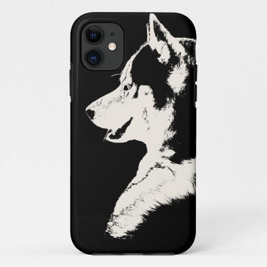 Coques Case-Mate iPhone Caisse enrouée de chien de traîneau sibérien de (Dos)