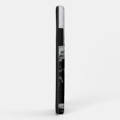 Coques Case-Mate iPhone Caisse faite sur commande noire et blanche de (Dos/Droite)